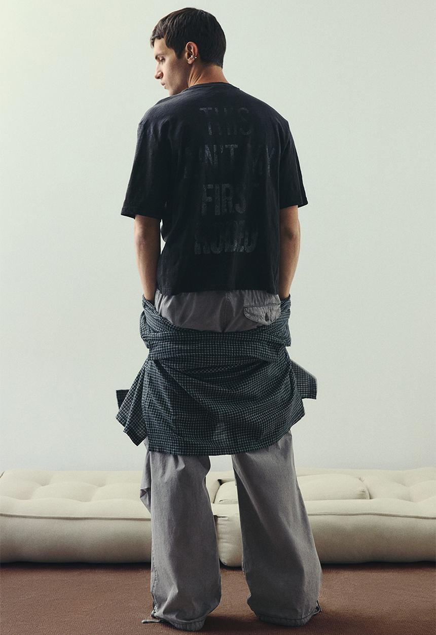 H&M - Oversized fit T-shirt - black