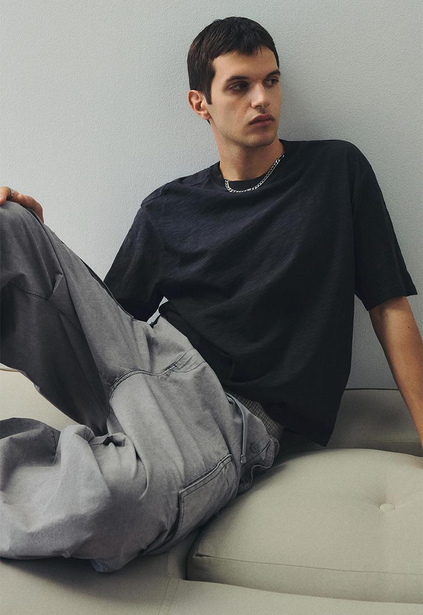 H&M - Oversized fit T-shirt - black