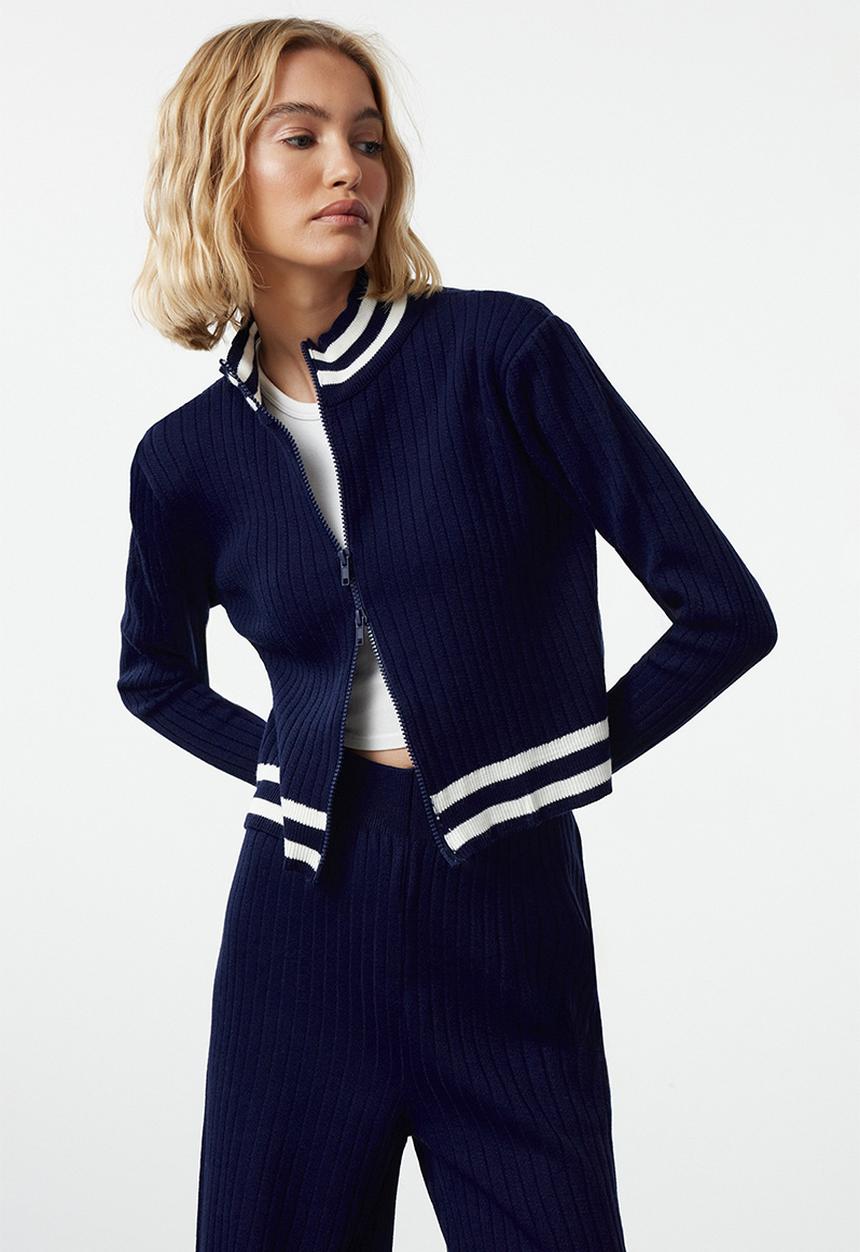 Trendyol - Knitwear Lower-Upper Set - Dark Navy Blue