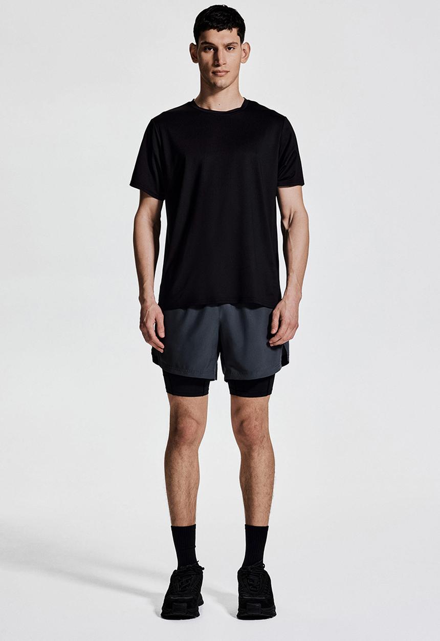 H&M - Regular fit sports top with drymove™ - black