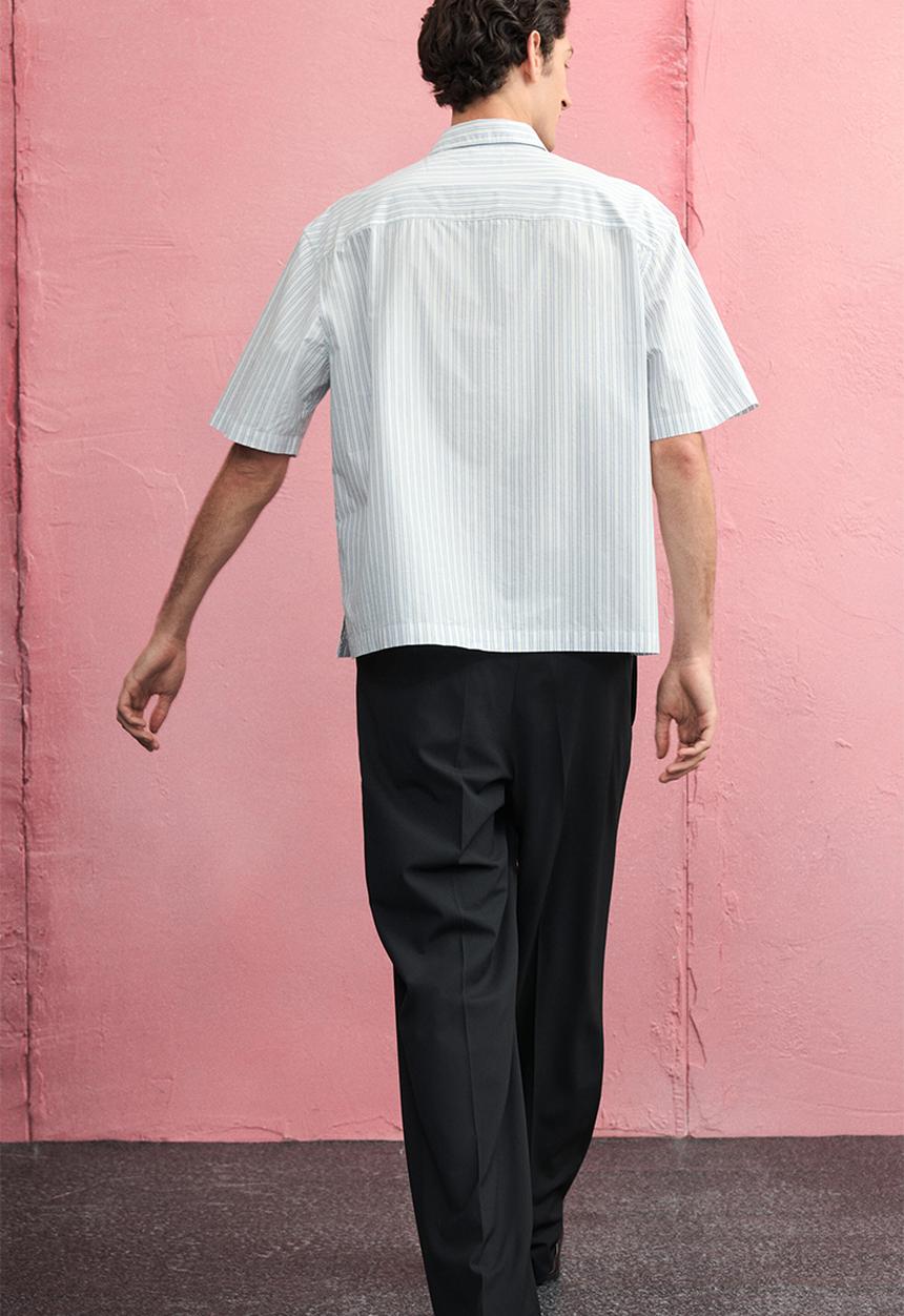 H&M - Relaxed fit trousers - navy blue