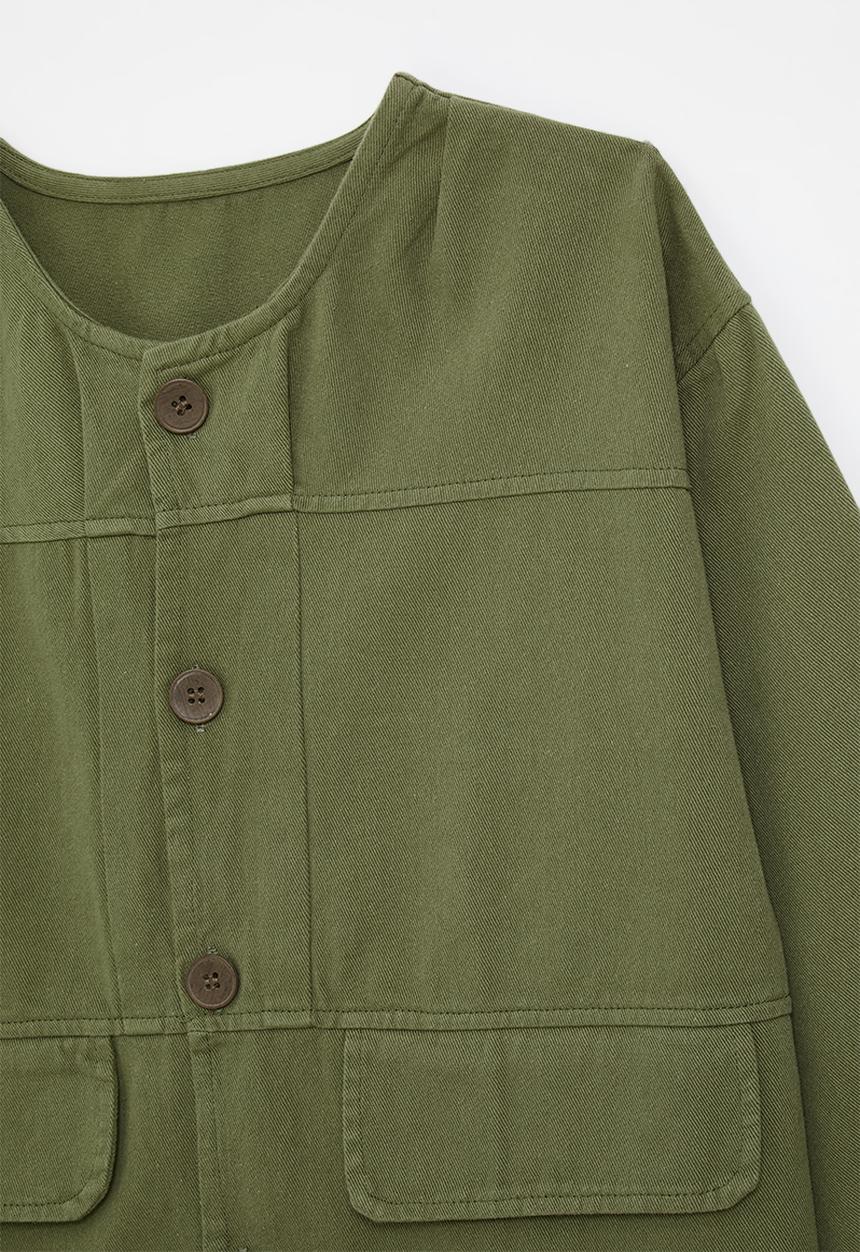 Pop Candy - Button down jacket - green