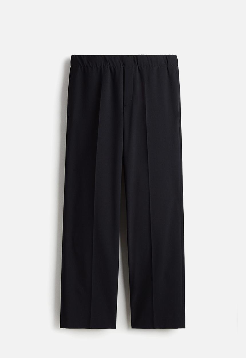 H&M - Relaxed fit trousers - navy blue