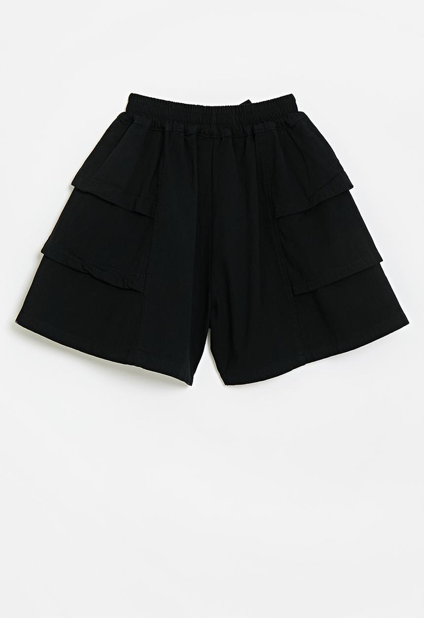 Pop Candy - Tiered shorts - eerie black