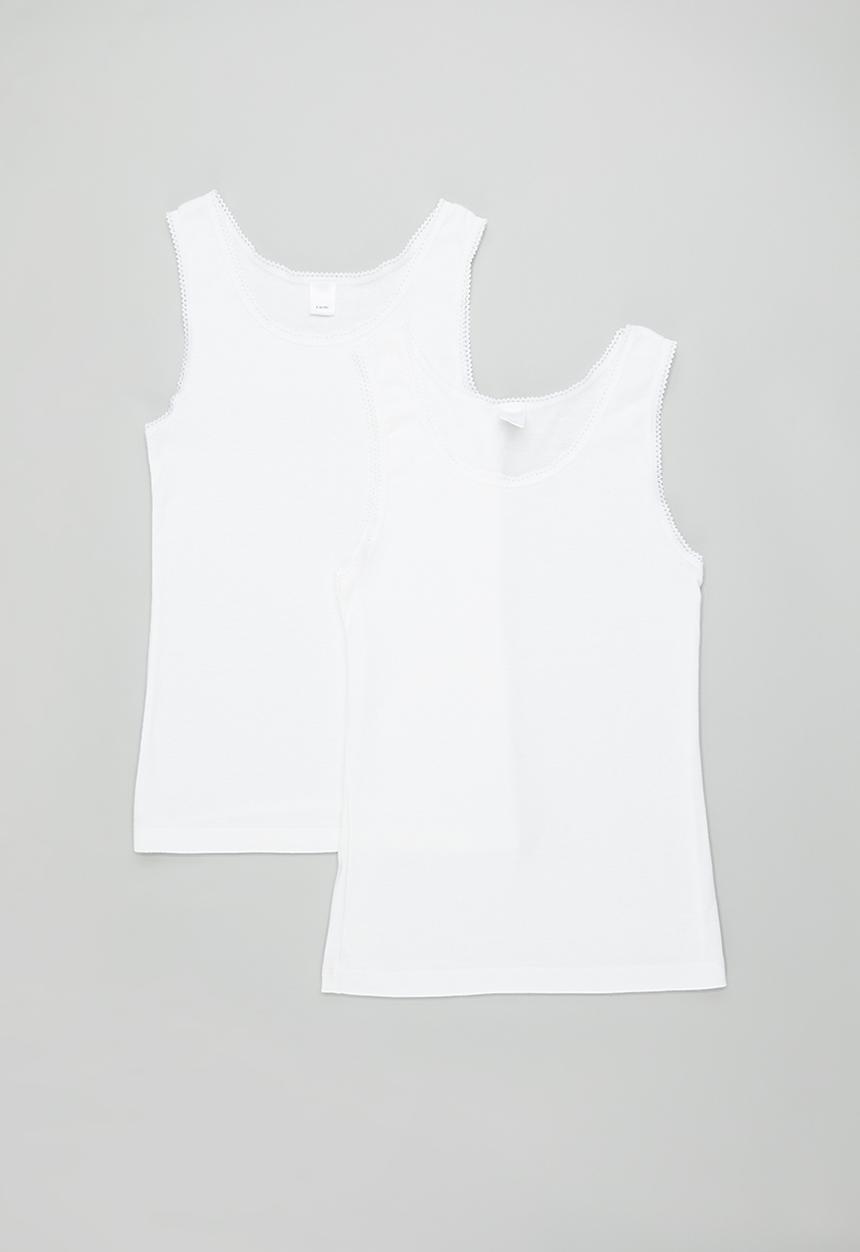 Pop Candy - 2 Pack vest - white