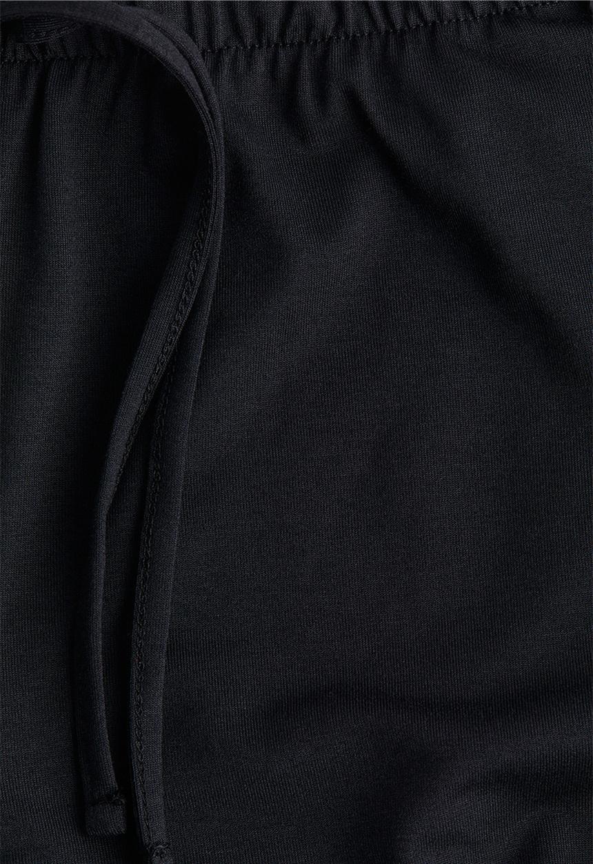 H&M - Straight drawstring trousers - black