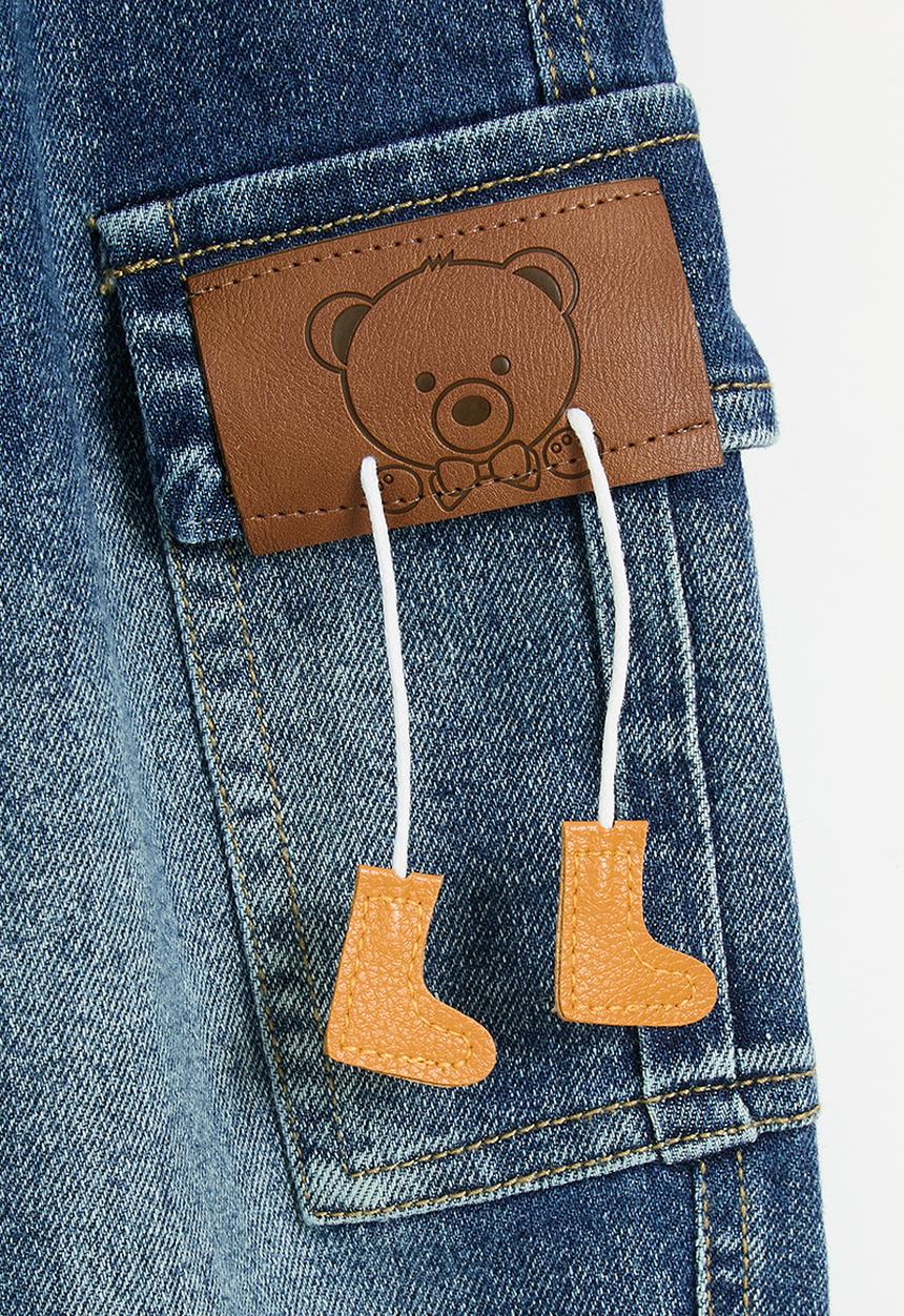 Pop Candy - Tapered utility jeans - blue