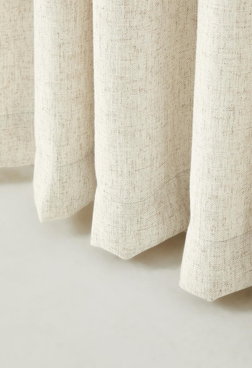 Sixth Floor - Linen Blend Luxe Taped Curtain - Natural