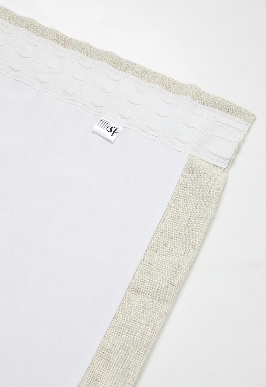 Sixth Floor - Linen Blend Luxe Taped Curtain - Natural