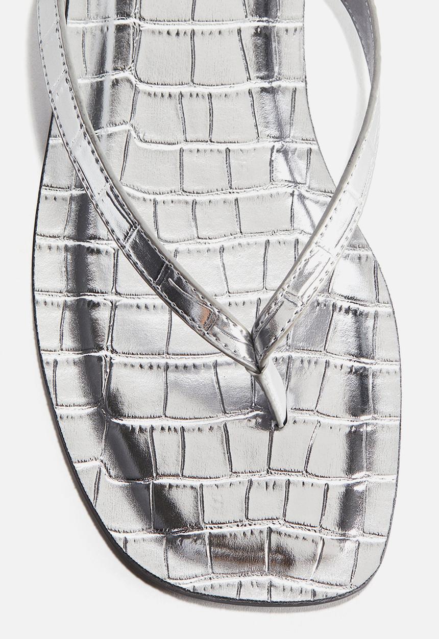 H&M - Flip-flops - silver-coloured