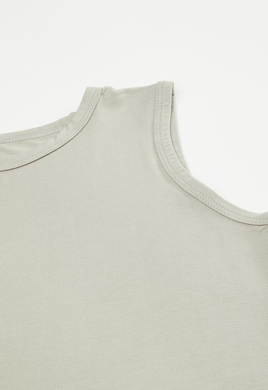 Pop Candy - Sleeveless pj top with shorts - cloud grey