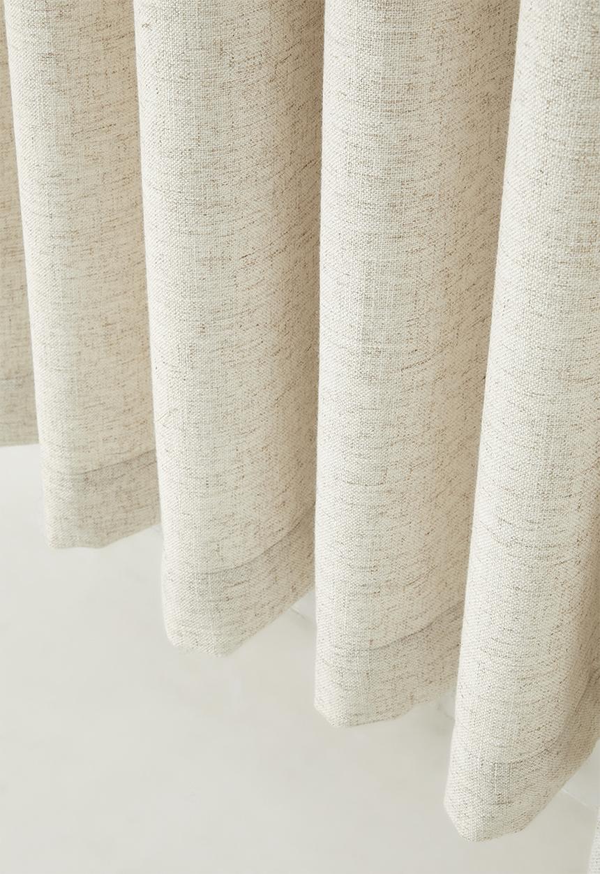 Sixth Floor - Linen Blend Luxe Eyelet Curtain - Natural