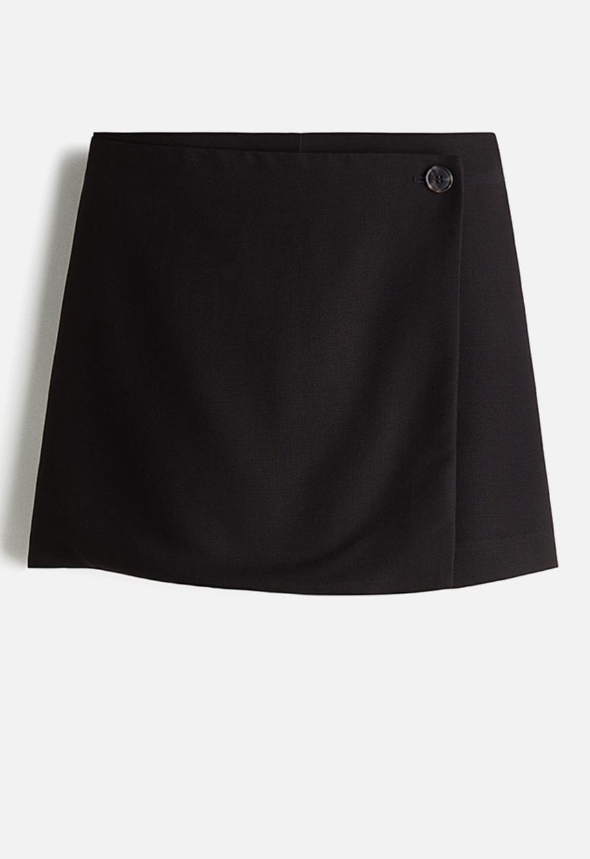 H&M - Wrap skort - black