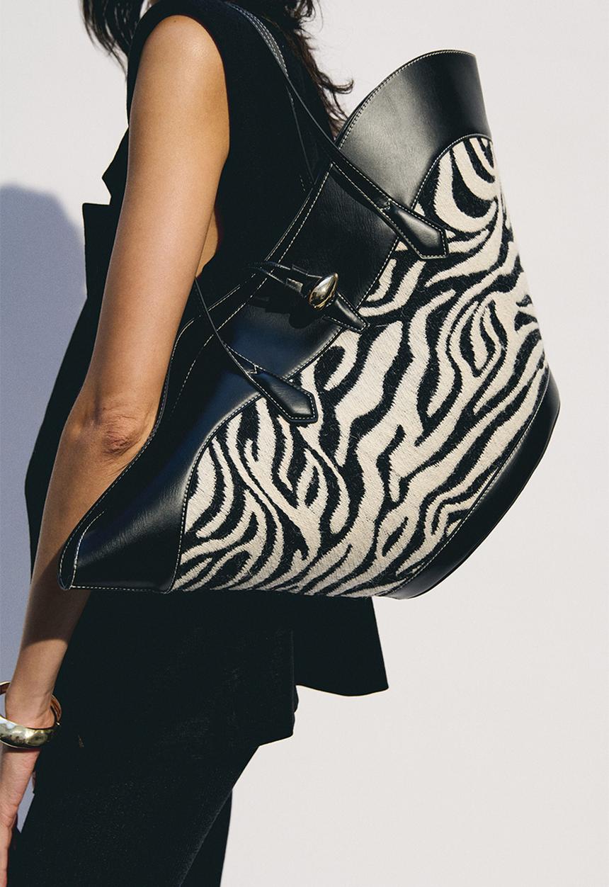 H&M - Shopper - black/zebra print