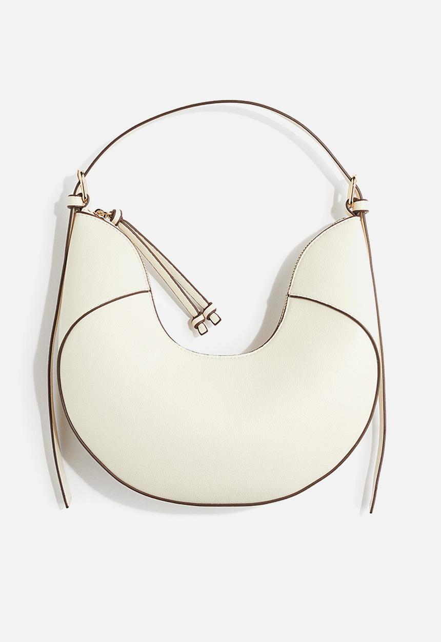 H&M - U-shaped shoulder bag - cream