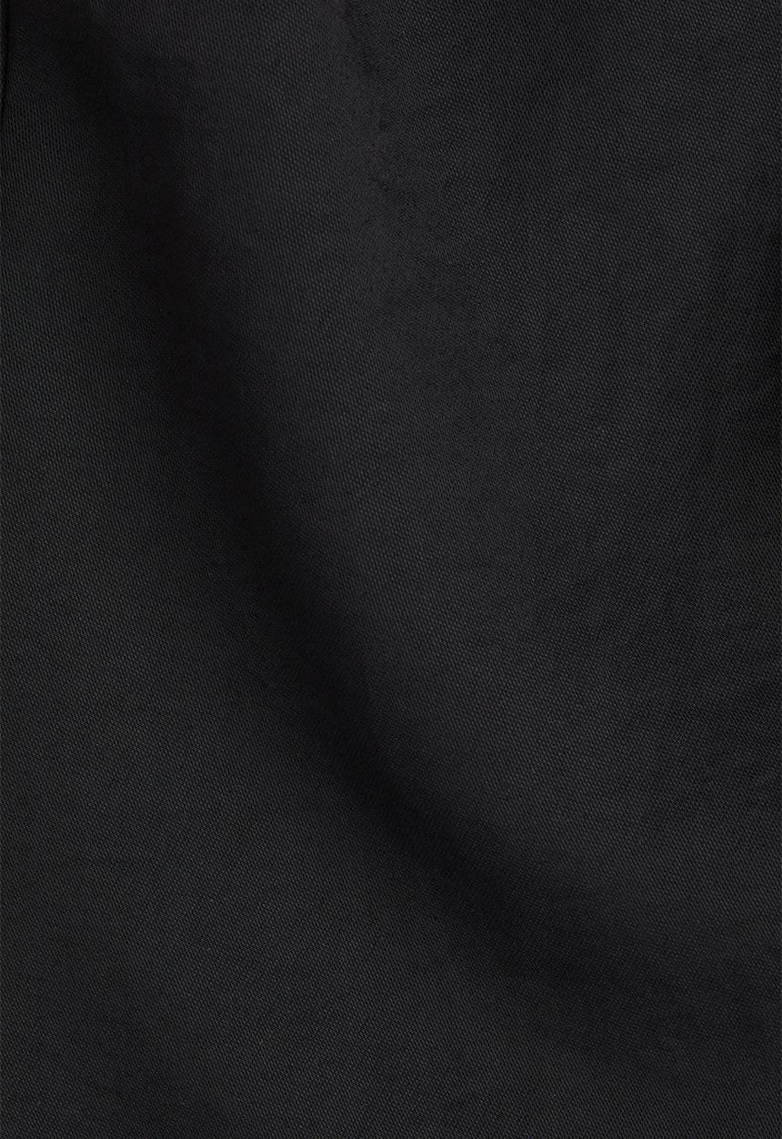 H&M - Square-neck twill dress - black