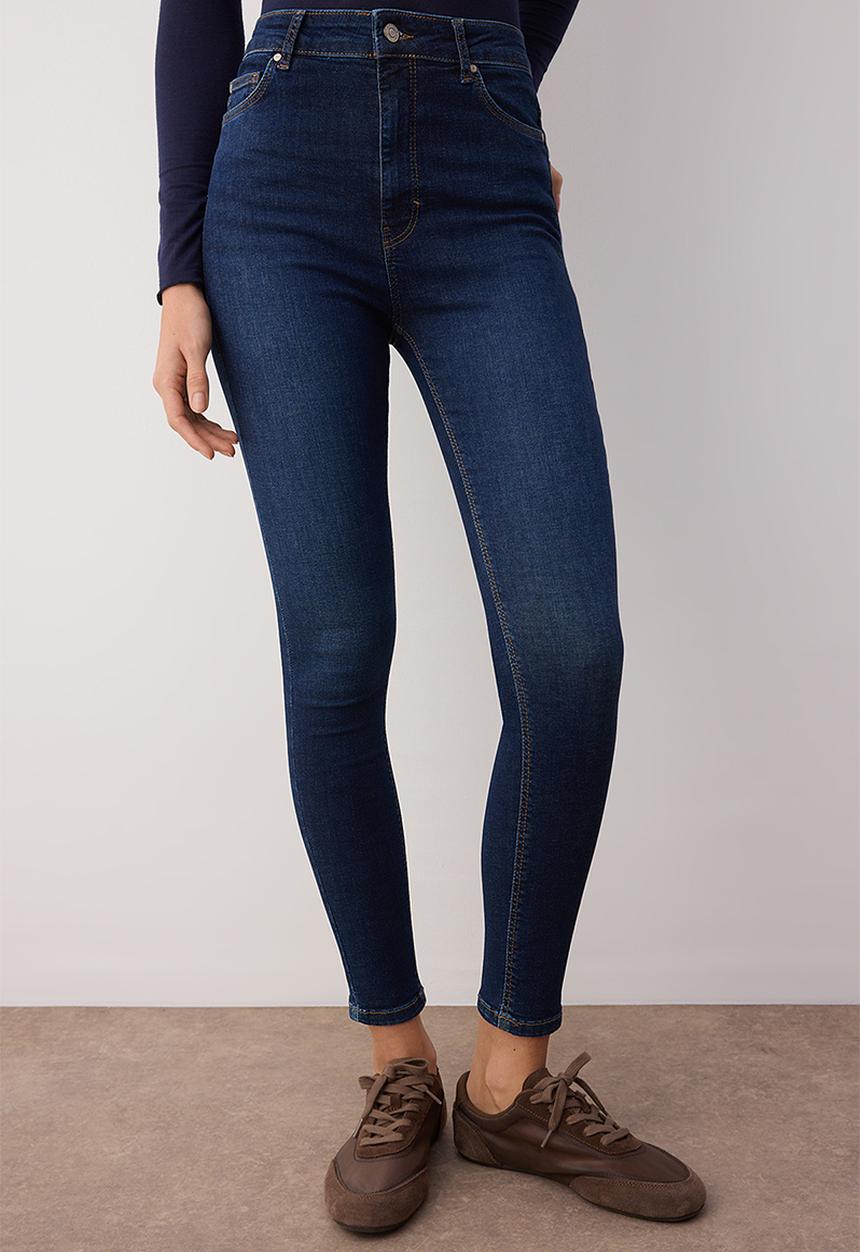 Trendyol - High Waist Skinny Jean - Blue