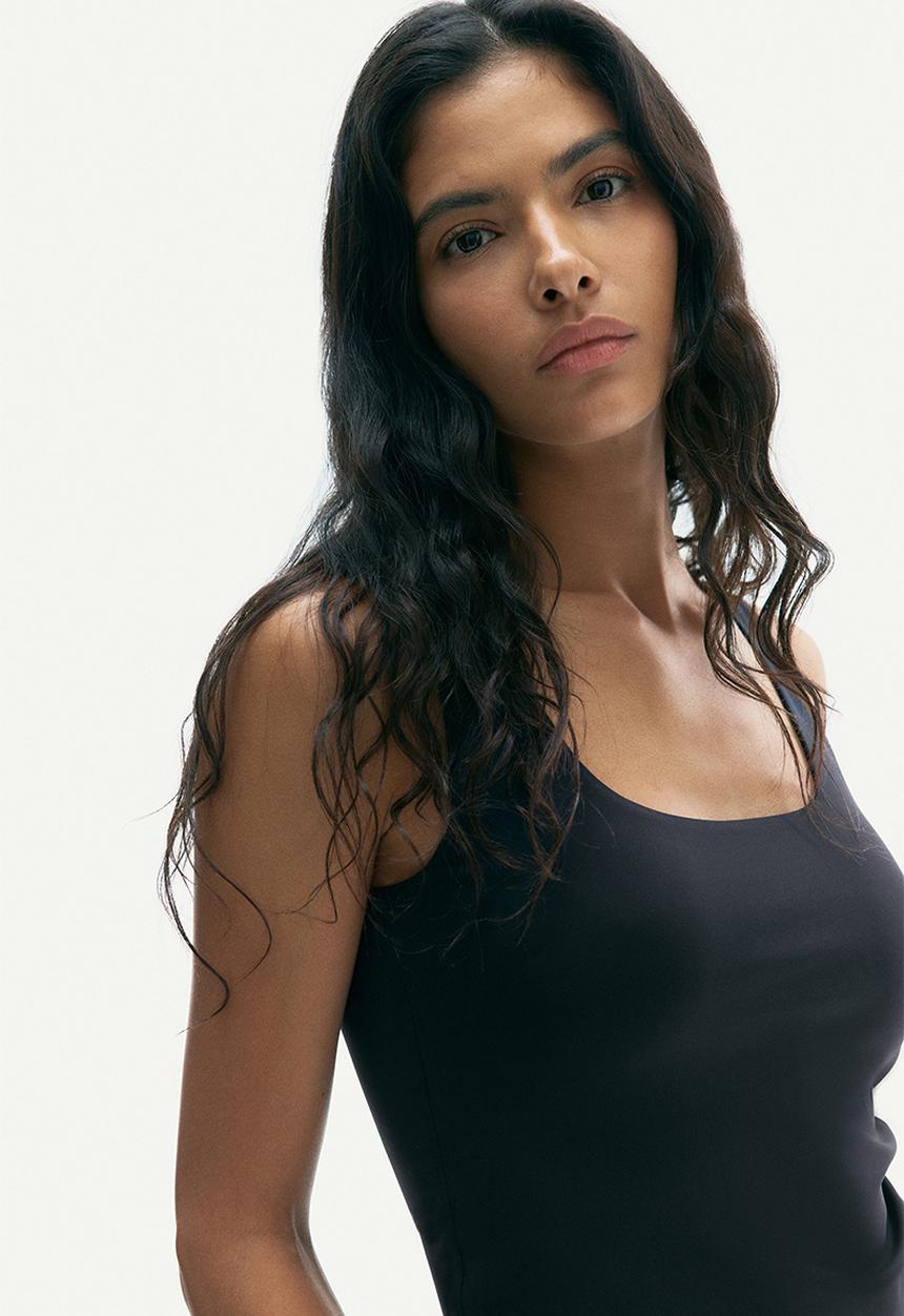 H&M - Microfibre vest top - black
