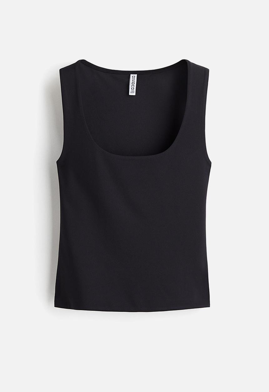 H&M - Microfibre vest top - black