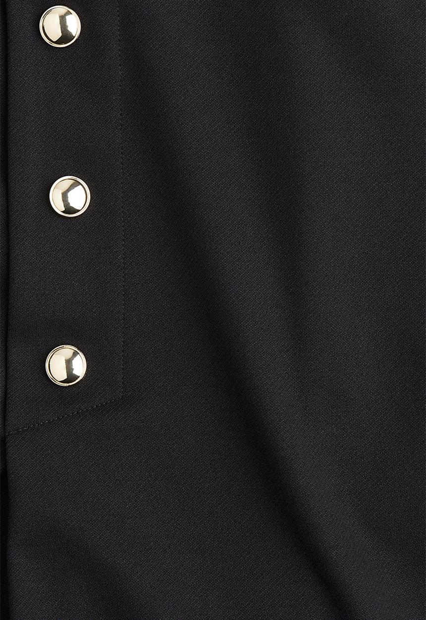 H&M - Button-front skort - black