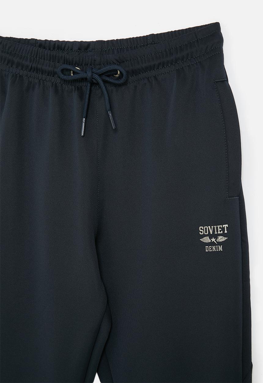 SOVIET - Boys fashion track pant - navy