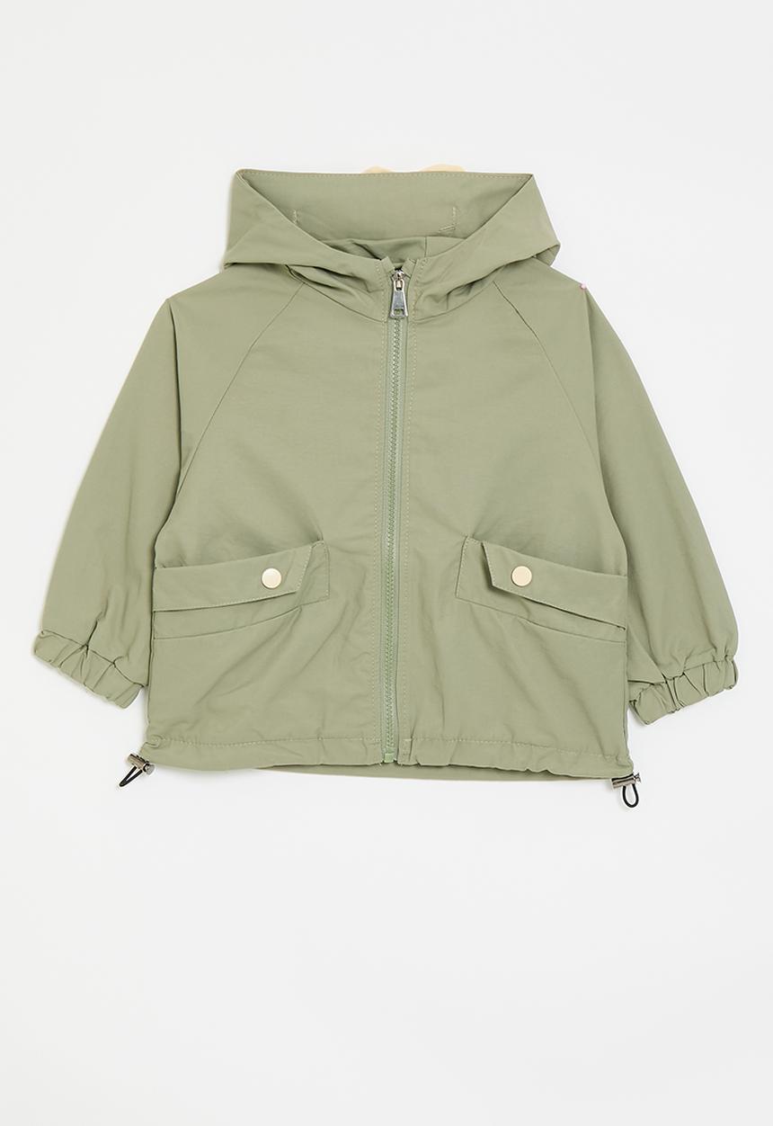 Pop Candy - Novelty hood jacket - laurel green/beige