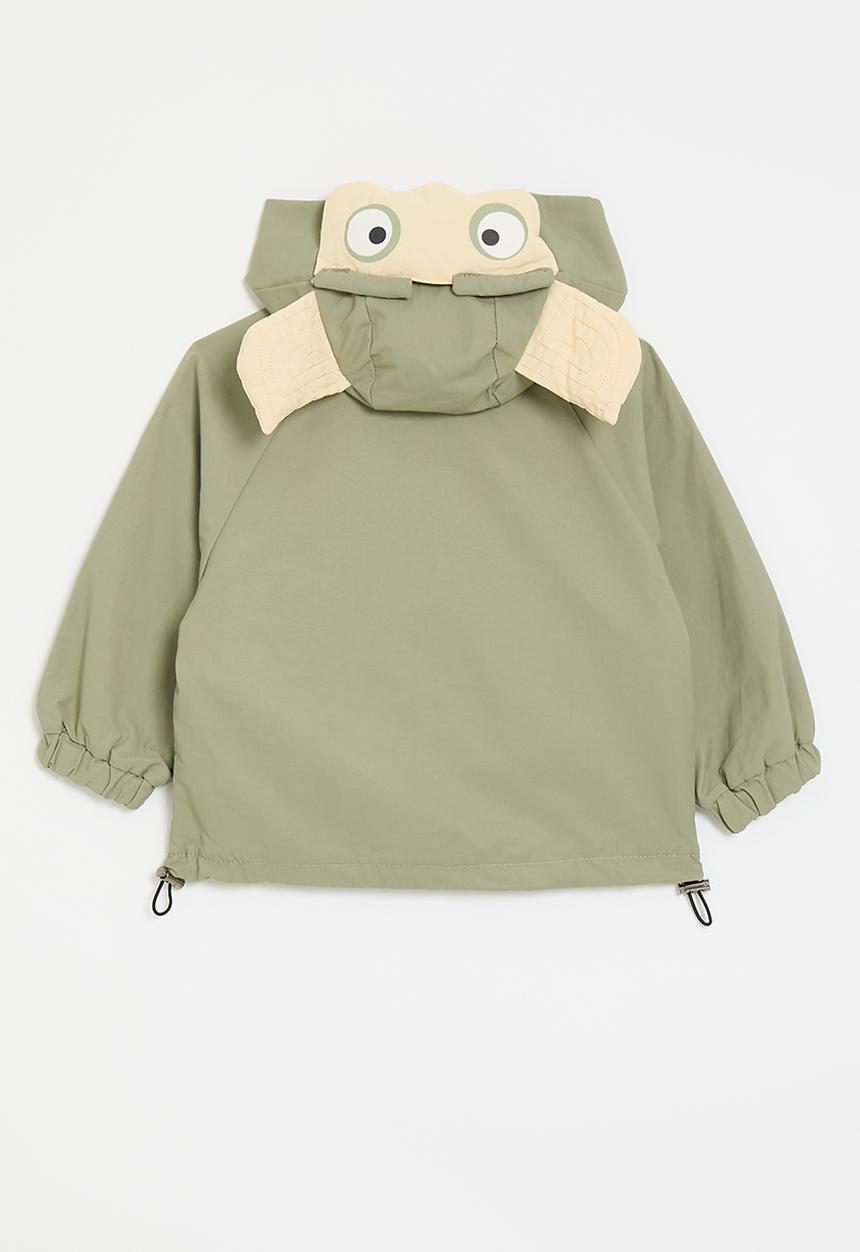 Pop Candy - Novelty hood jacket - laurel green/beige
