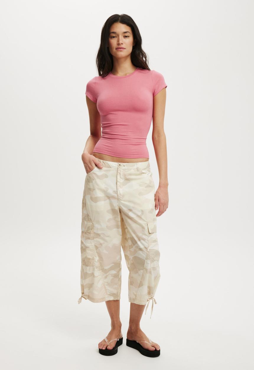 Cotton On - All day crew tee - dahlia pink