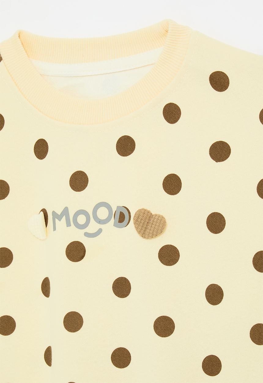 Pop Candy - Polka dot sweatshirt - light yellow