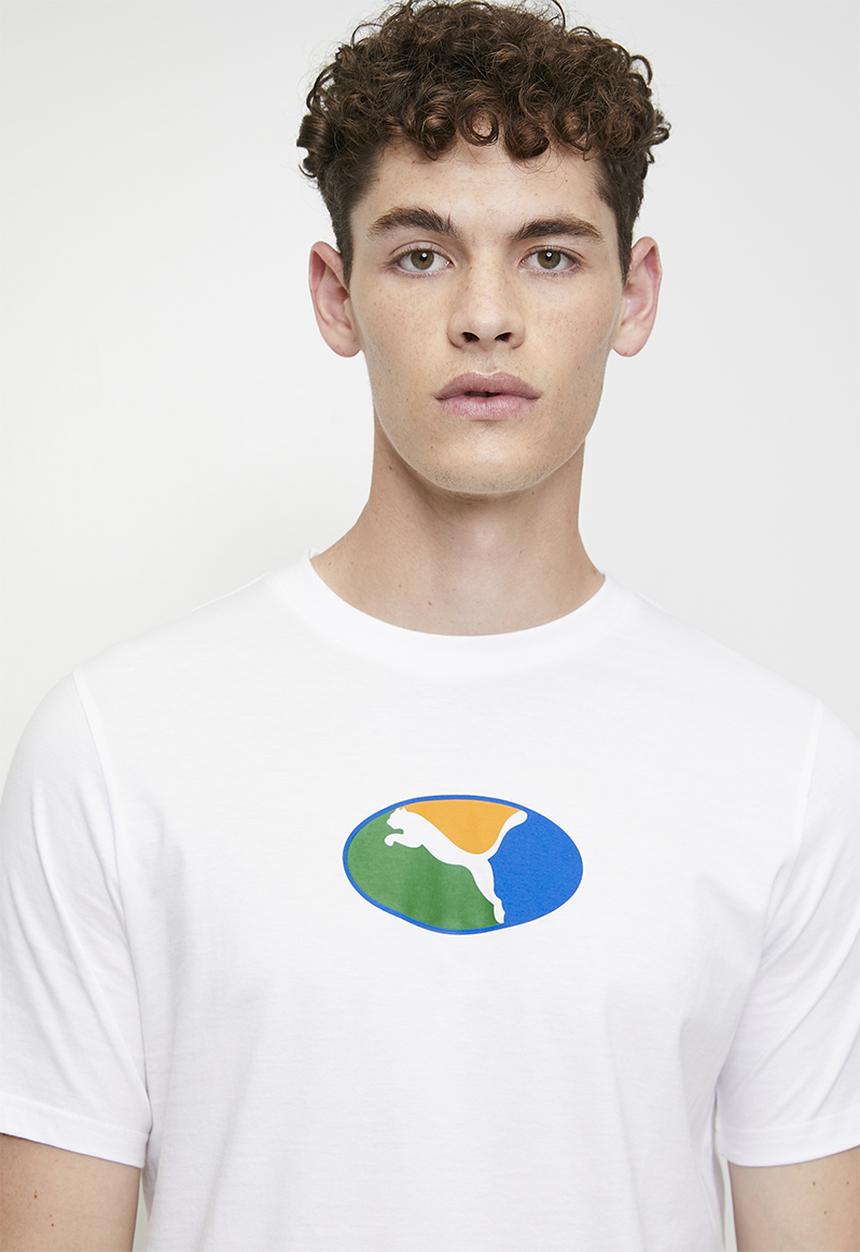 PUMA - GRAPHICS Execution Tee M PUMA White