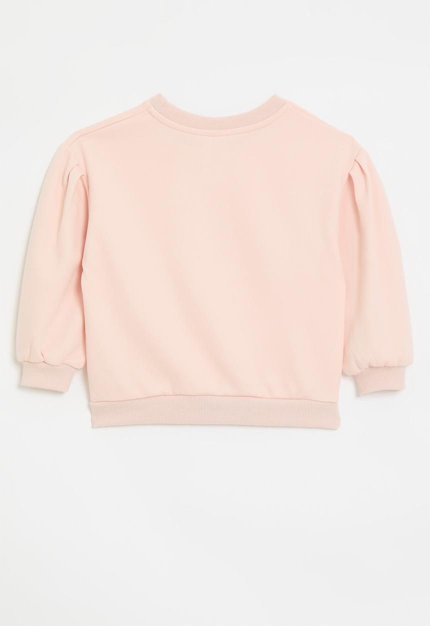 Pop Candy - Bow applique sweat top-pink