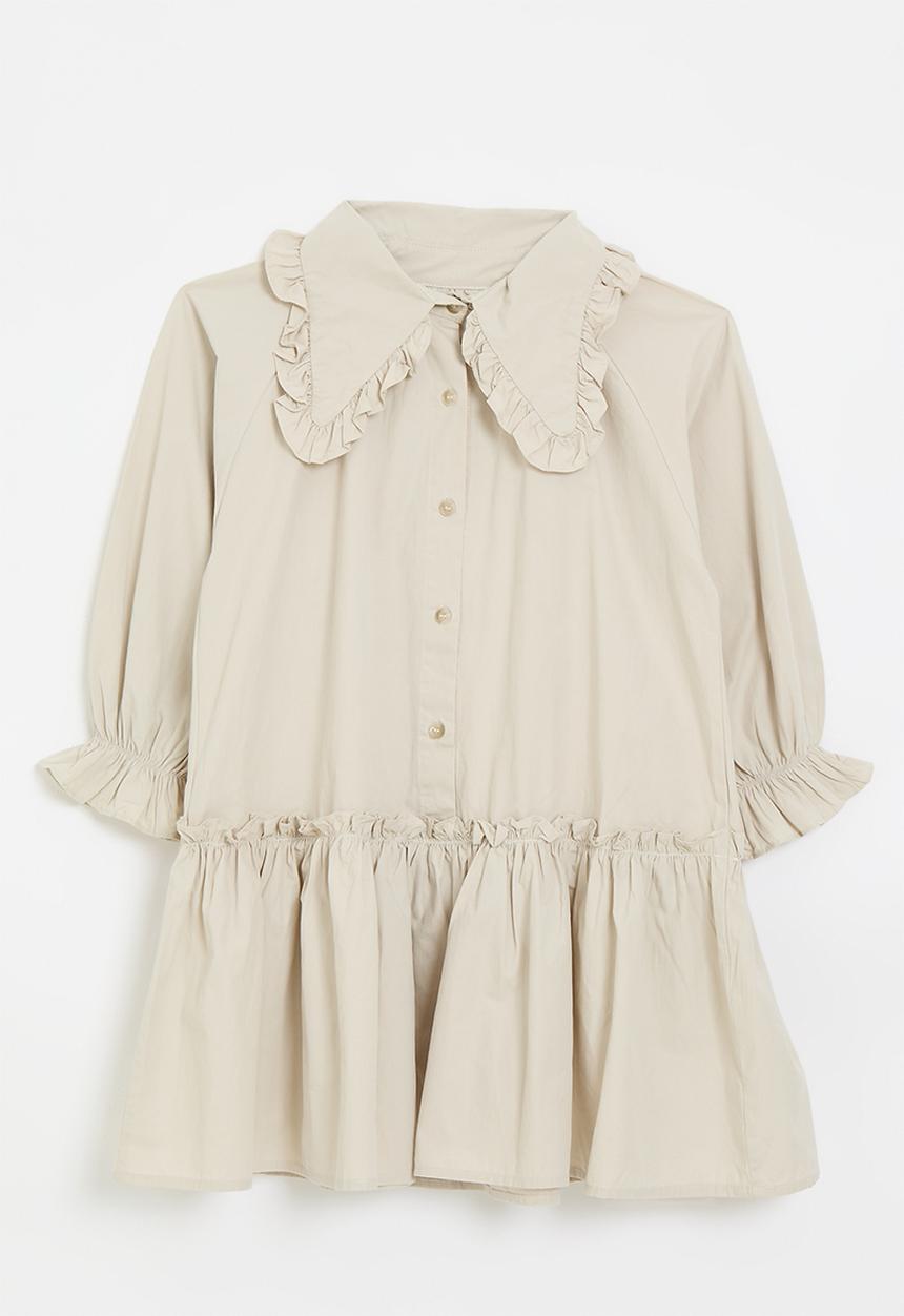 Pop Candy - Peterpan collar dress - beige