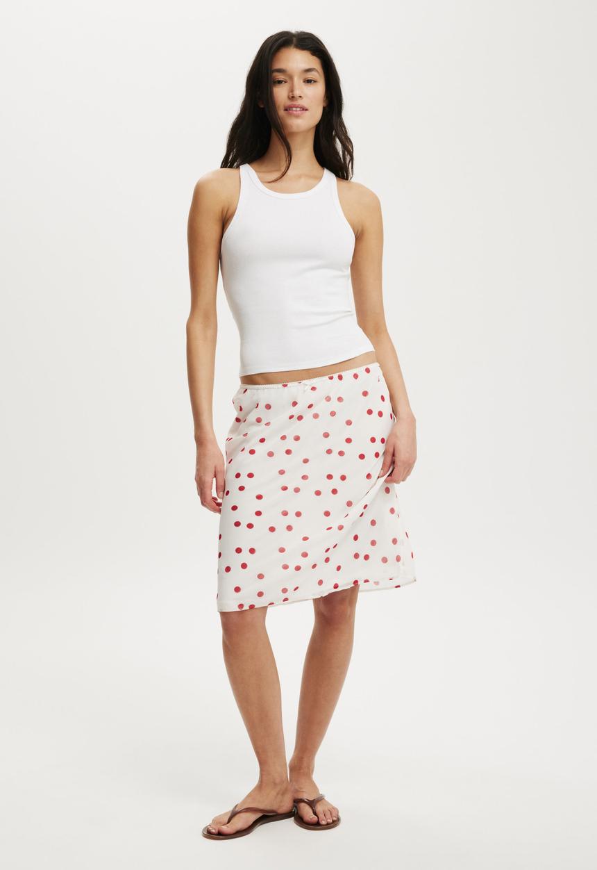 Cotton On - Goldie rib high neck tank - white