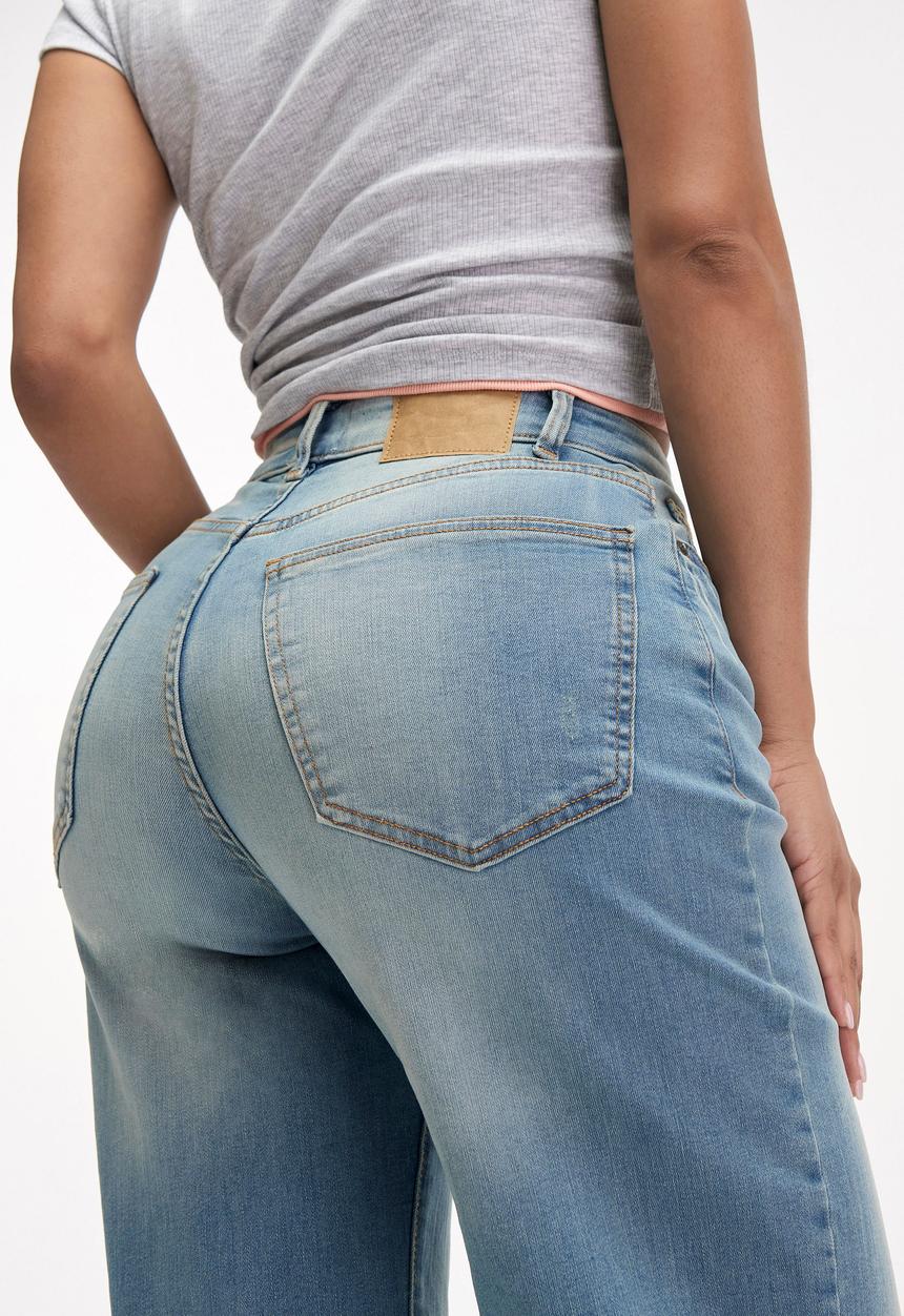 Cotton On - Curvy Stretch Wide Jean - Delusion Blue