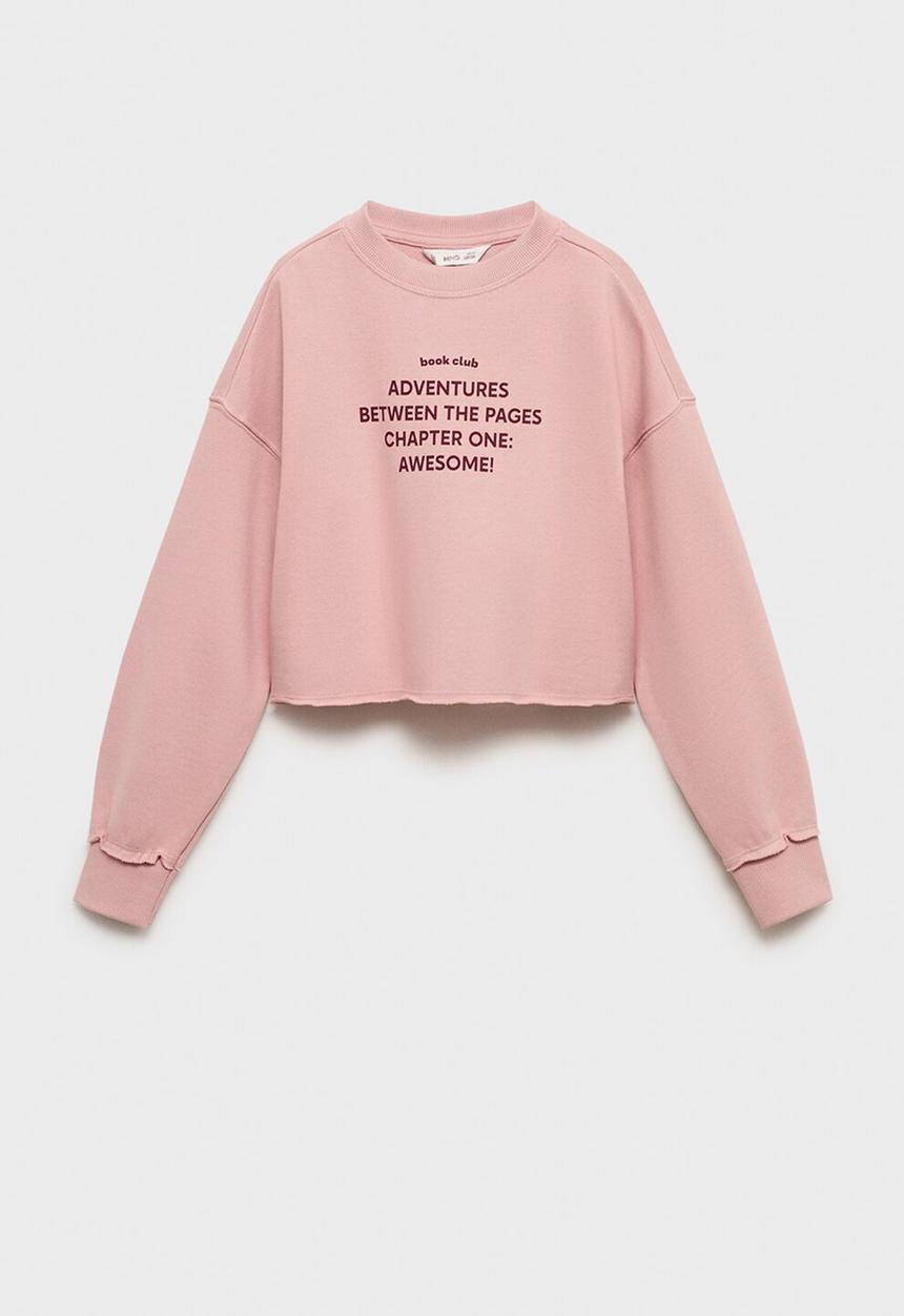 MANGO - Sweatshirt chapter - pink