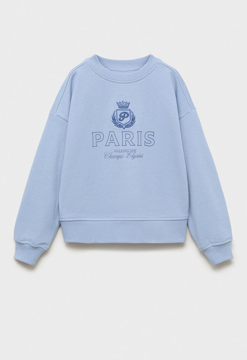 MANGO - Sweatshirt paris - light/pastel blue
