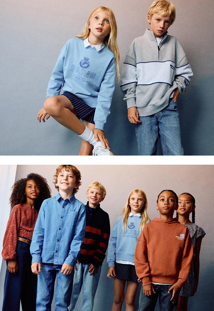 MANGO - Sweatshirt paris - light/pastel blue