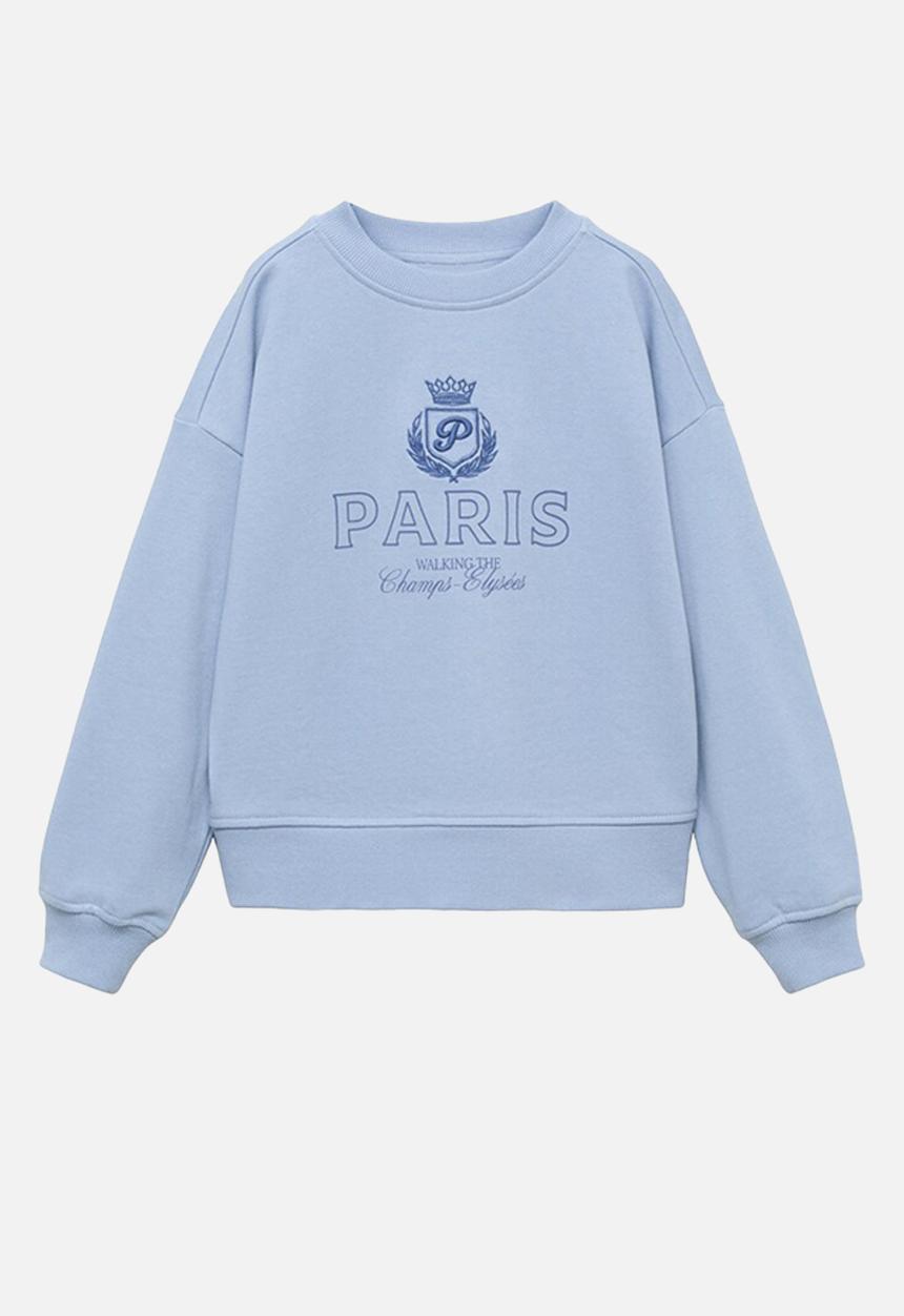 MANGO - Sweatshirt paris - light/pastel blue