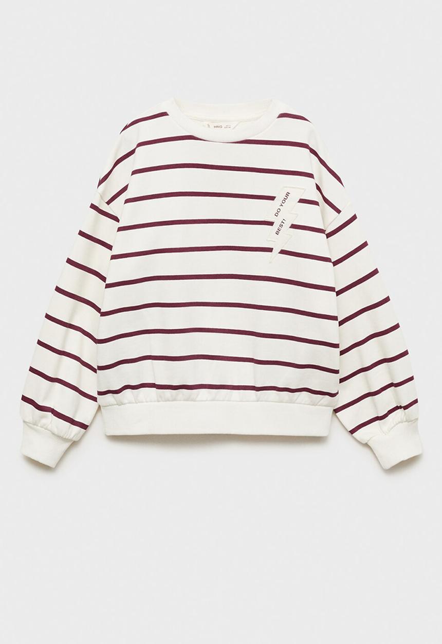 MANGO - Sweatshirt rayo - dark red