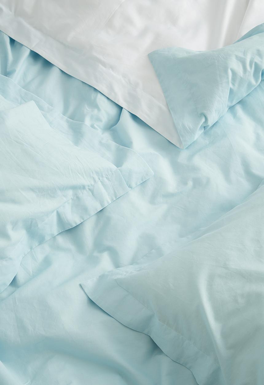 Sixth Floor - Reversible duvet set - duck egg/white
