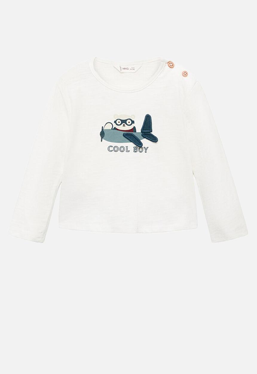 MANGO - T-shirt cool - natural