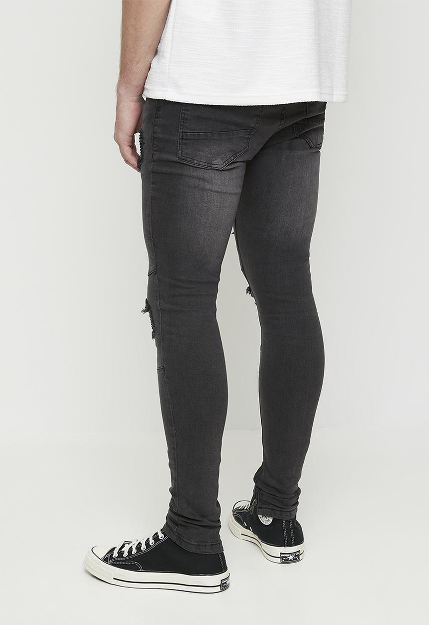 Brave Soul - Skinny Fit Jean - Charcoal Long Length