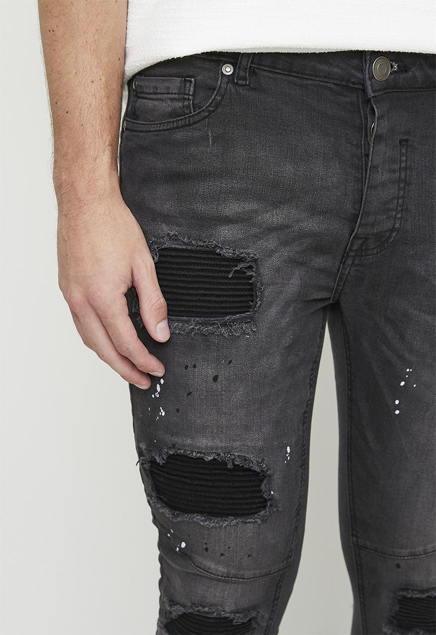 Brave Soul - Skinny Fit Jean - Charcoal Long Length