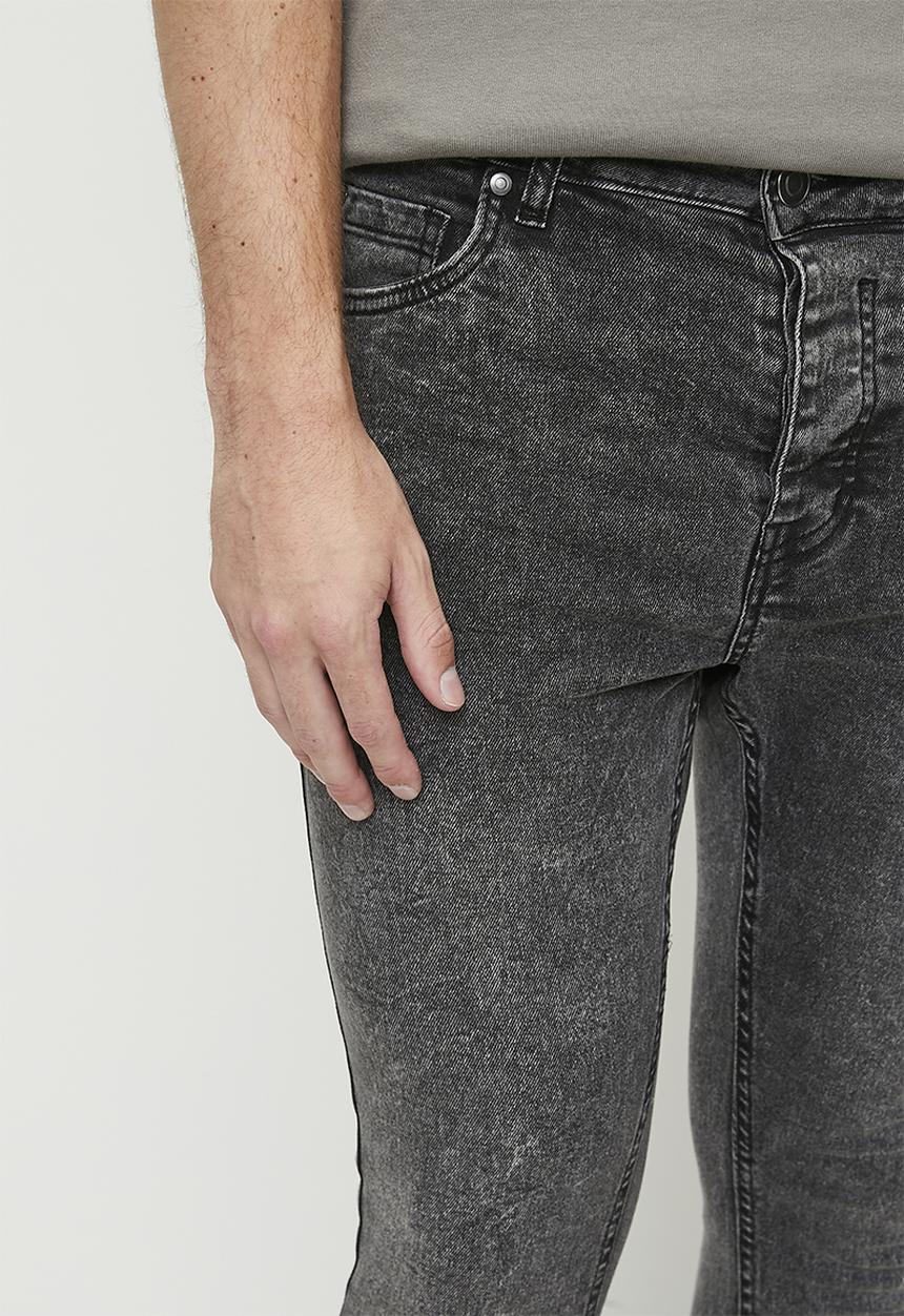Brave Soul - Super Skinny Fit Denim Jean Acid Wash - Long Length