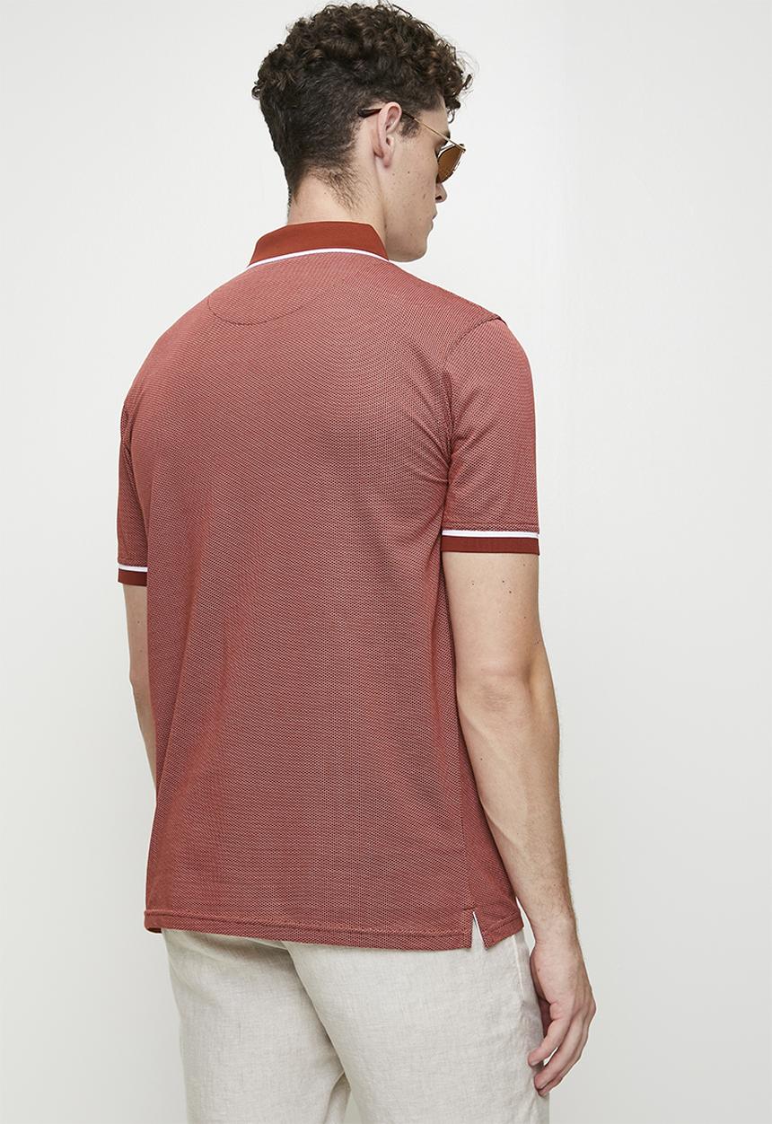 Pringle of Scotland - Hudson golfer - burnt orange