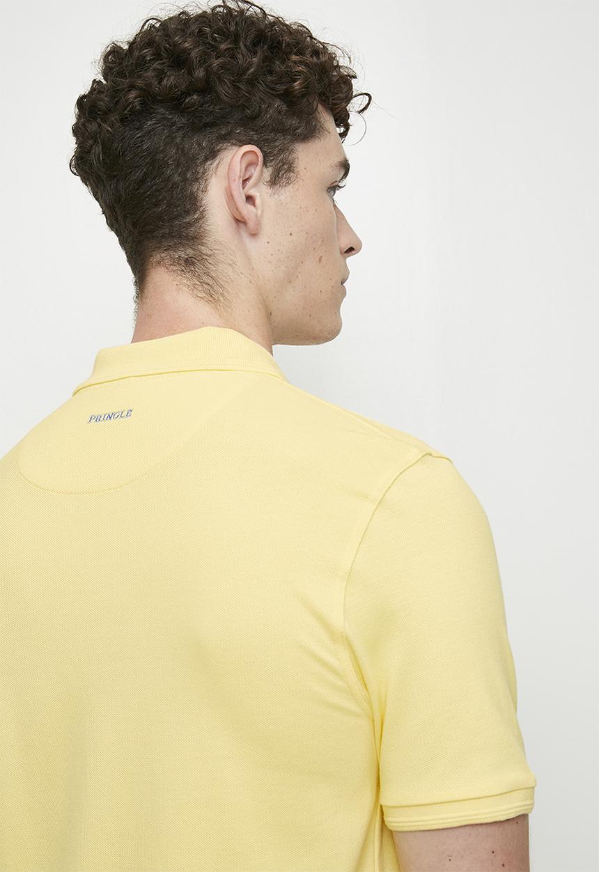 Pringle of Scotland - Austyn pique golfer - yellow
