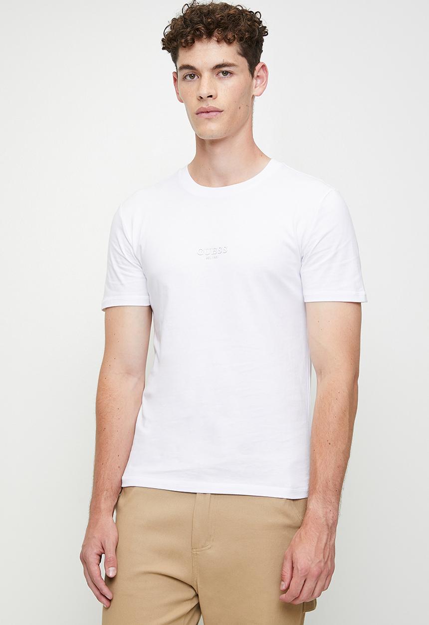 GUESS - Aidy cn short sleeve tee - pure white