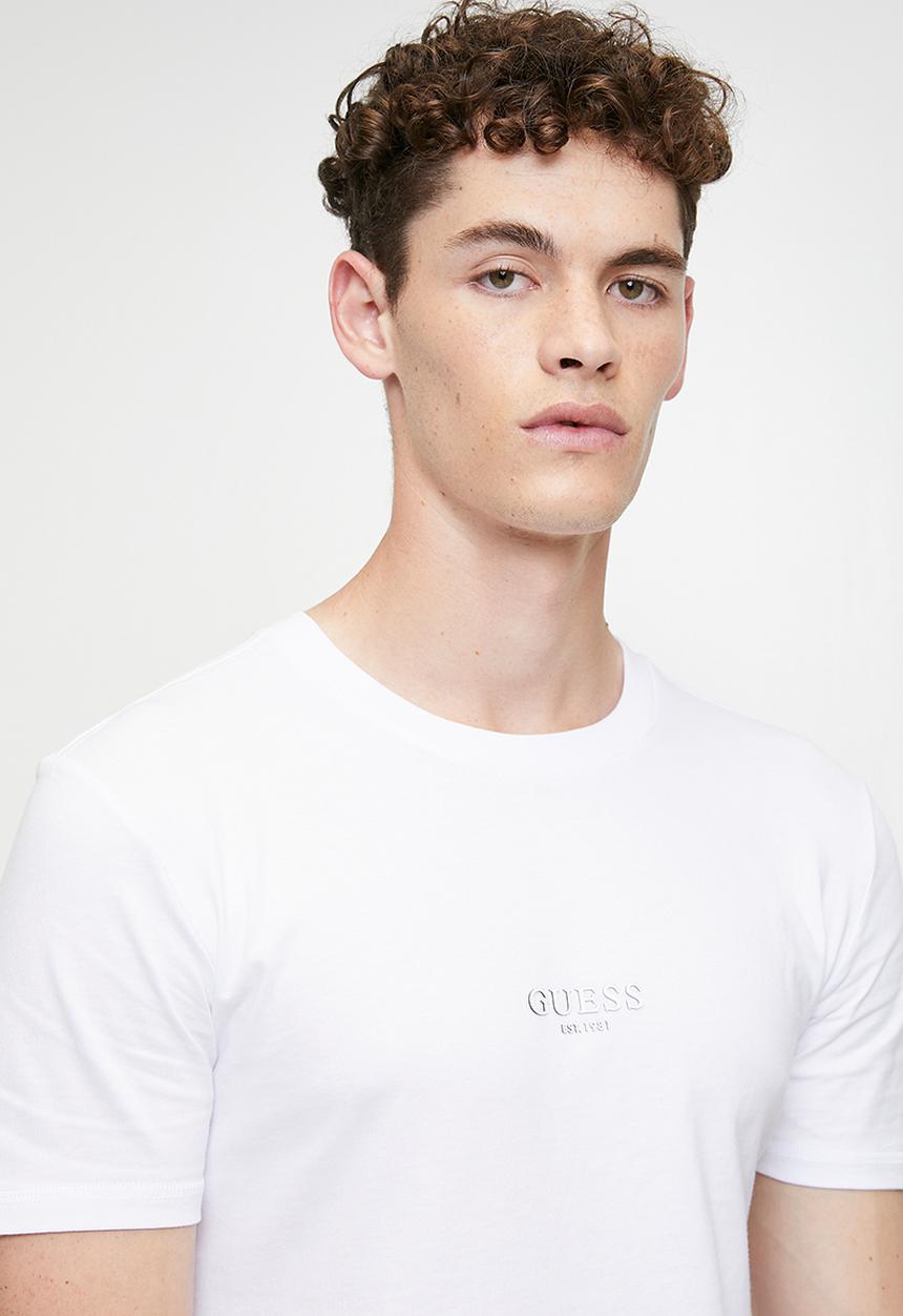 GUESS - Aidy cn short sleeve tee - pure white