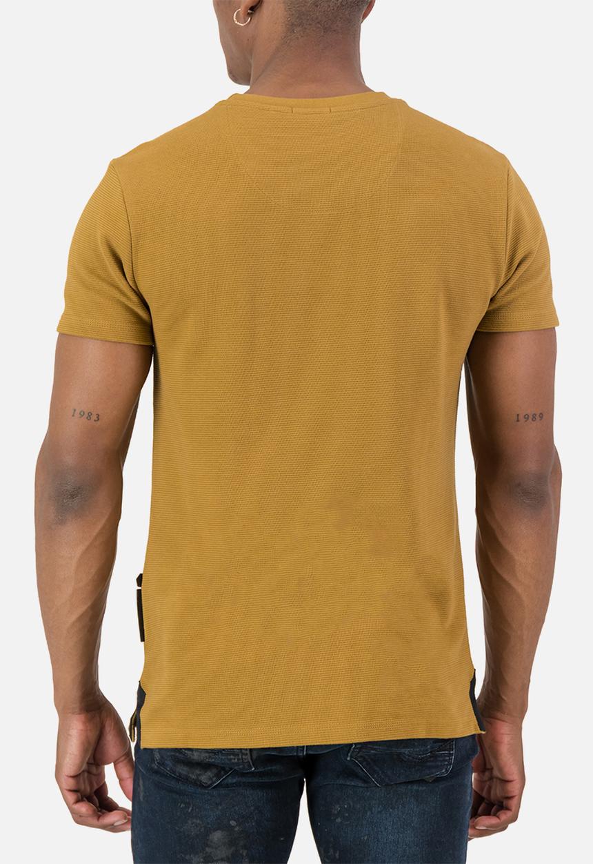 S.P.C.C - Avery Tee  - Slimline Fit Fashion Tees Medallion - Mustard