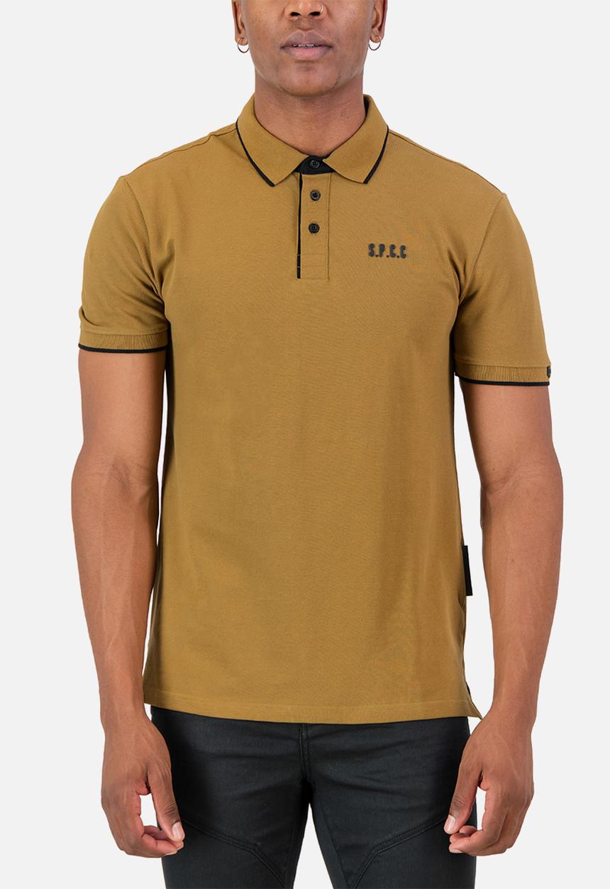 S.P.C.C - Amos Golfer  - Slimline Fit Signature Polos Medallion - Mustard
